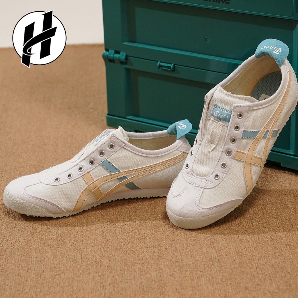 Onitsuka MEXICO66 SLIPON รองเท้าผ้าใบขี้เกียจผู้หญิง 182A087-103
