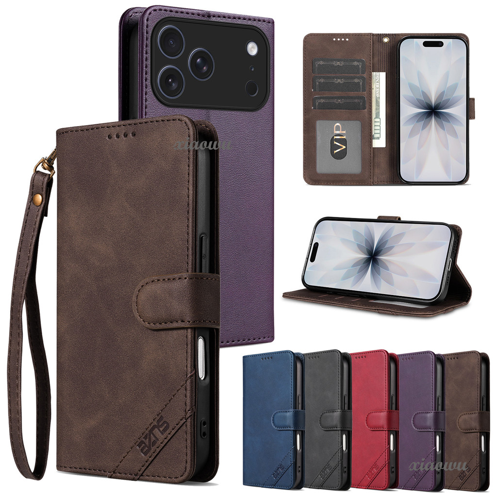 คลาสสิกธุรกิจ RFID Blocking หนังสําหรับ Xiaomi 15T Pro 15 Ultra 17 Pro Max POCO C75 C85 X7 F7 Ultra 