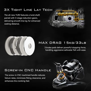 BEARKING RTBLUE Worm Shaft Spinning Reel ultra-dense ไขลาน Long Cast น้ําทะเลคาร์บอนเครื่องซักผ้าน้ําจืดน้ําเค็ม reel ตกปลา Coil