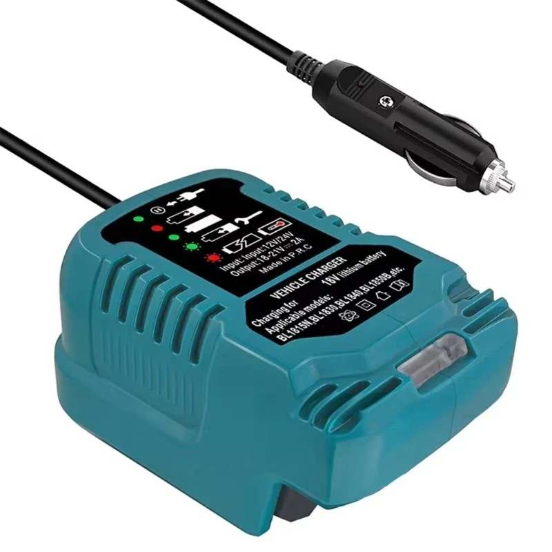 Zzz DC12V 24V เครื่องชาร์จพร้อมปลั๊กไฟแช็กสําหรับเครื่องมือไฟฟ้า