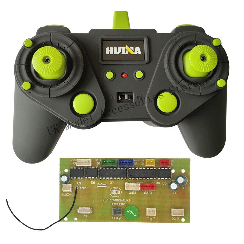 HUINA 1593 22CH 2.4G วิทยุอะไหล่เครื่องส่งสัญญาณสําหรับ 593 รีโมทคอนโทรล DIY ของเล่นอะไหล่ SQZH IOMK