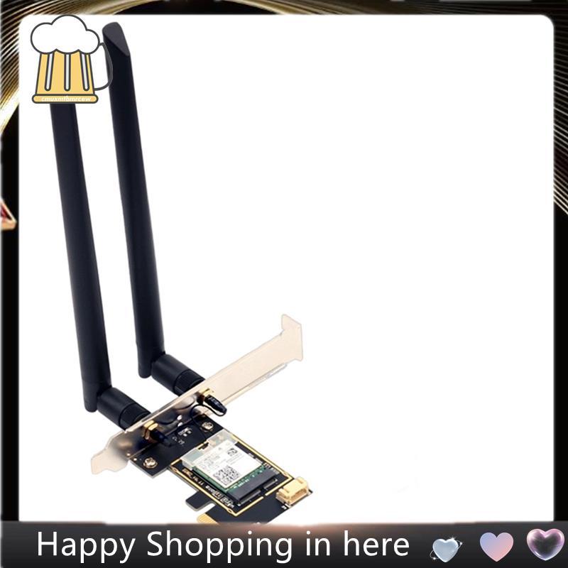 AX1800 802.11ac WIreless WIFI6 การ์ด RTL8852BE พร้อมเสาอากาศ 8DB Dual Band 2.4G/5 Ghz PCI-E Wlan BT5