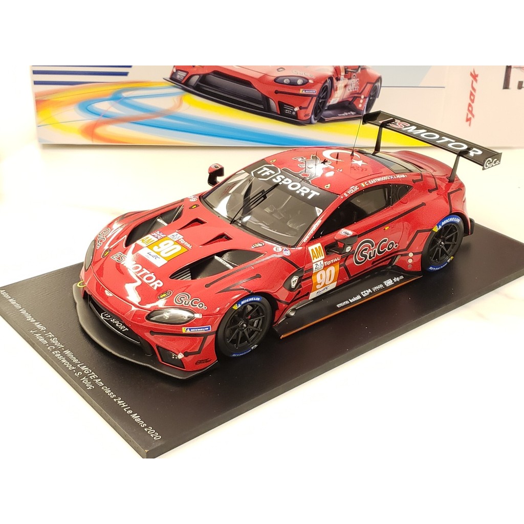 $㊋1/18 spark vantage gte amr spark vantage 24h Champion 2020 24 Hours lMGTE Am Group Champion, Aston