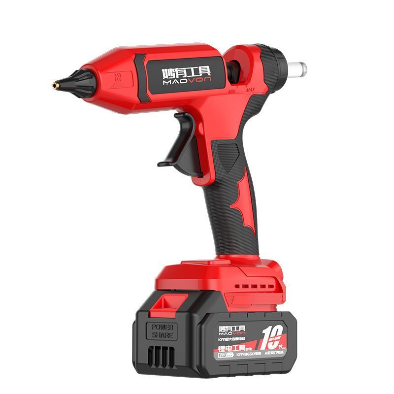 Cordless Hot Glue Gun 21V Lithium Battery Industrial DIY Glue Sticks Craft