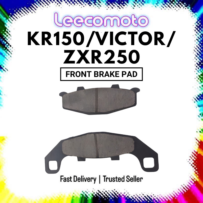 Kawasaki KR150 KR 150 Vivtor ZXR250 ZXR 250 แผ่นเบรคชุด Depan Kit Kulit Brek Dis Dic Brak Break Pad 