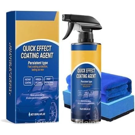 Quick Effect Coating Agent for Car, Advanced Car Quick-Acting Coating Agent Spray with Sponge & Wipe