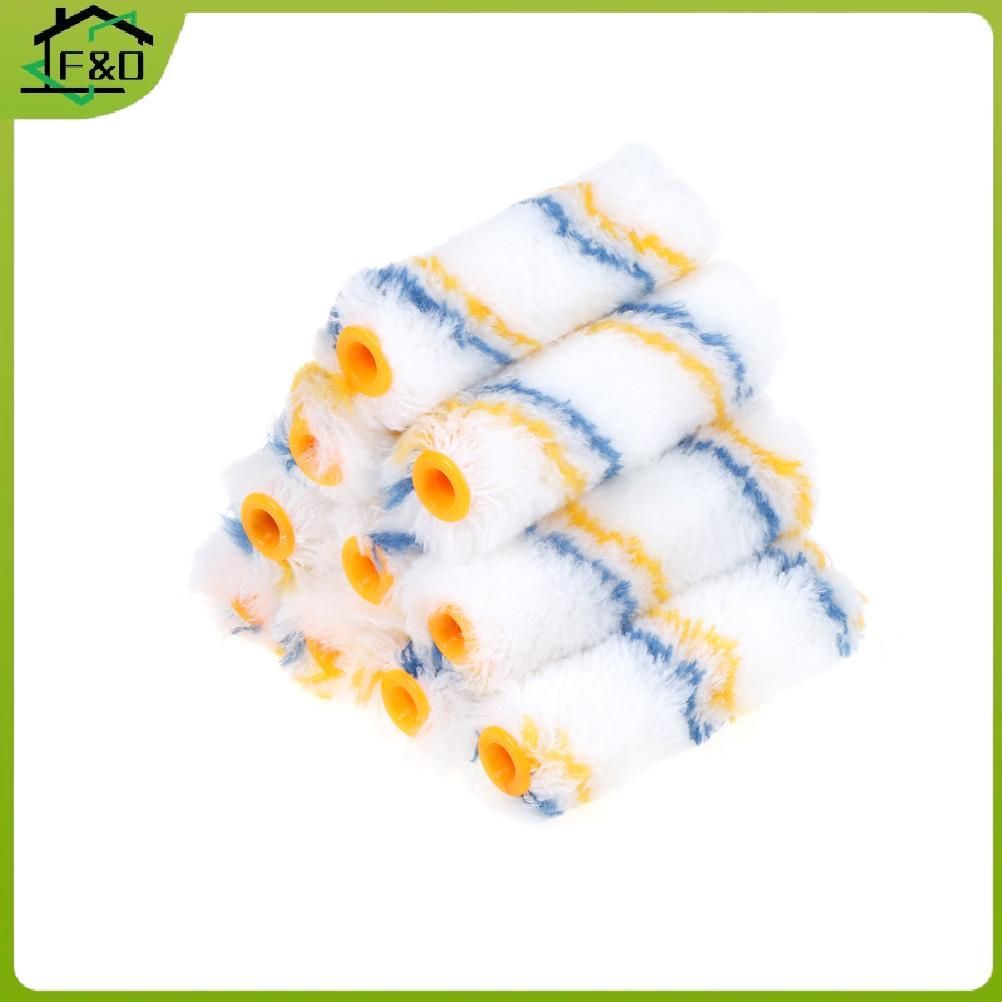 F&O 10 ชิ้น/pa 4" ลูกกลิ้งทาสี Decorators Brush Evenly & Smooth Home Tool