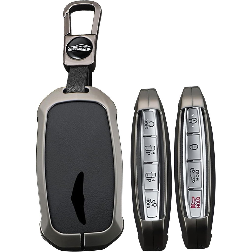 โลหะ Key Fob ฝาครอบ Fit สําหรับ Genesis GV60 GV80 G70 G90 2025 2024 2023 Remote Key FOB กรณีผู้ถือ K