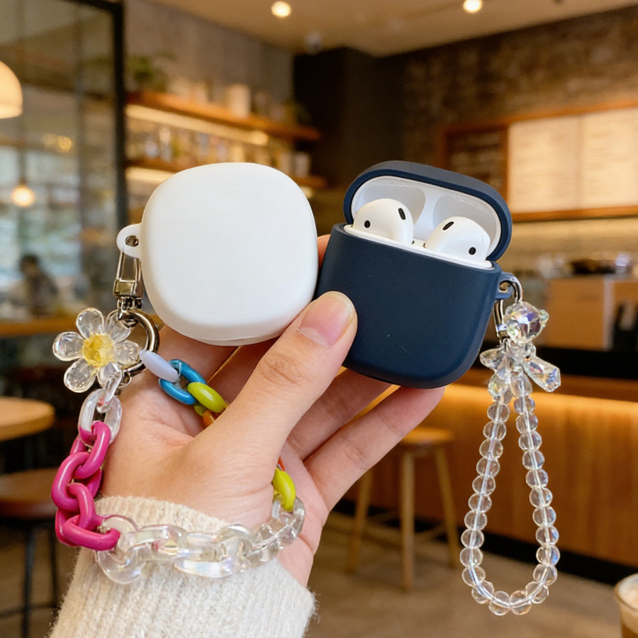 ดอกไม้ Keychian สําหรับ Baseus Bowie MA10 Pro/Bass BD1/Eli 1i Fit/10i Fit/Bass 1+/MF1 เคสซิลิโคนหูฟั