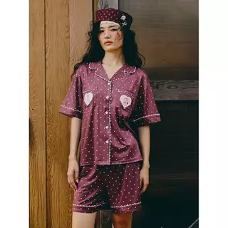 Sabina x Momorei เซ็ตชุดนอนเสื้อแขนสั้น กางเกงขาสั้น รหัส SVL25030