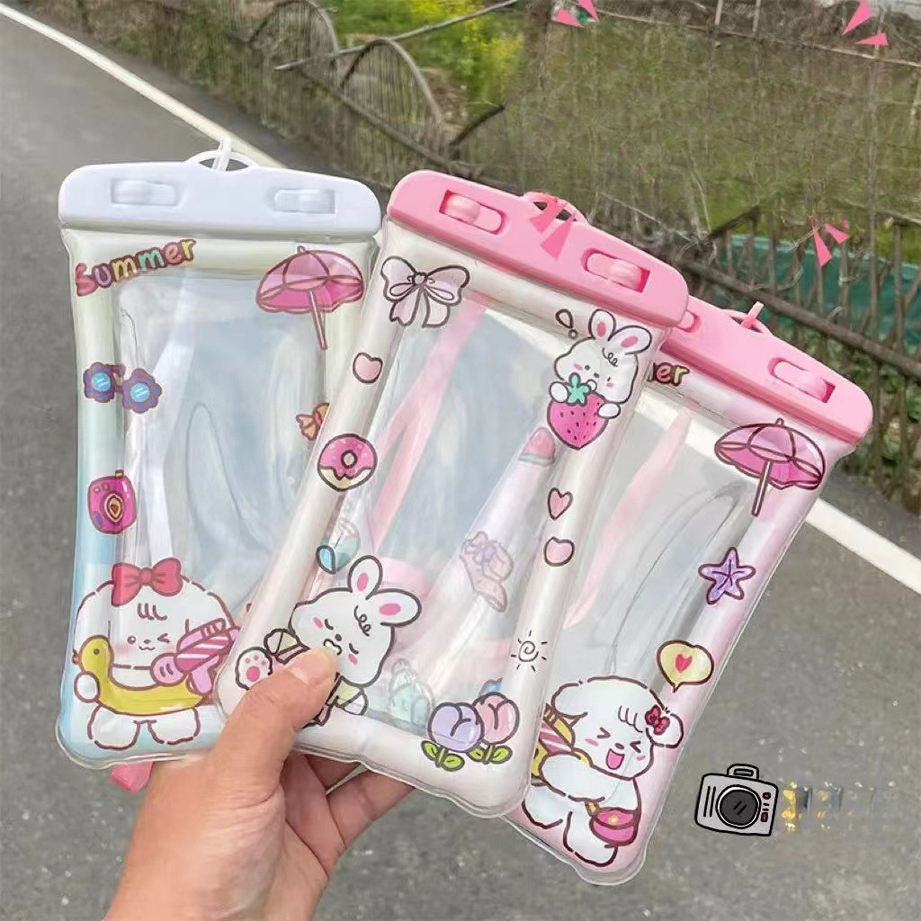 โทรศัพท์มือถือกระเป๋ากันน้ําถุงลมนิรภัยหน้าจอสัมผัสกันน้ําเคสโทรศัพท์ว่ายน้ําเปลือกกันน้ํา
