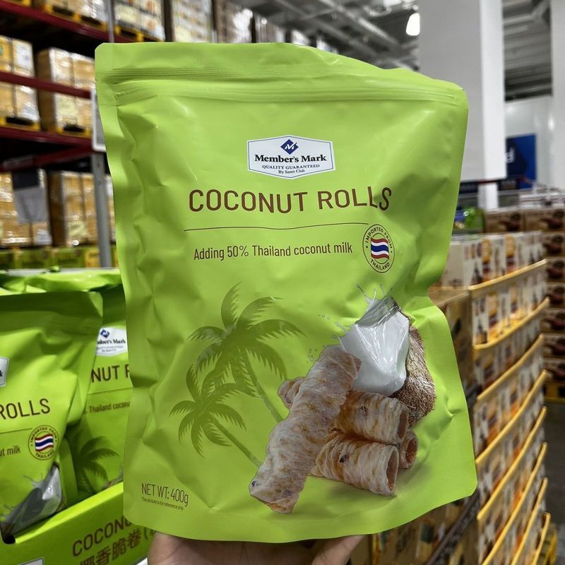 [Sam] ซูเปอร์มาร์เก็ต Daigou Thailand MM Coconut Crispy Roll (Pastry) Coconut Roll 400g Crispy Sesam