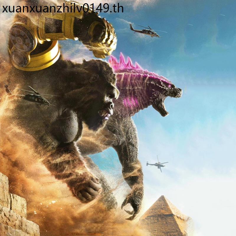 SHM คอสต้าเทียบกับ King Kong 2 Hand-Made Mechanical Dinosaur Model Ghidorite Red Lotus Nuclear Energ