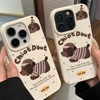 🔥POPPA🔥น่ารัก สุนัข เคสไอโฟน เหมาะสำหรับ IPhone 13 11 15 12 16 7 14 Pro Max XS XR X Max 8 Plus เคสโทรศัพท์ที่ทำจากกระจก