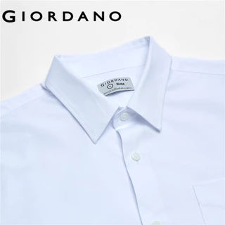 GIORDANO เสื้อเชิ้ตผู้ชาย Men's Slim Pocket Easy Care Shirt 01046005