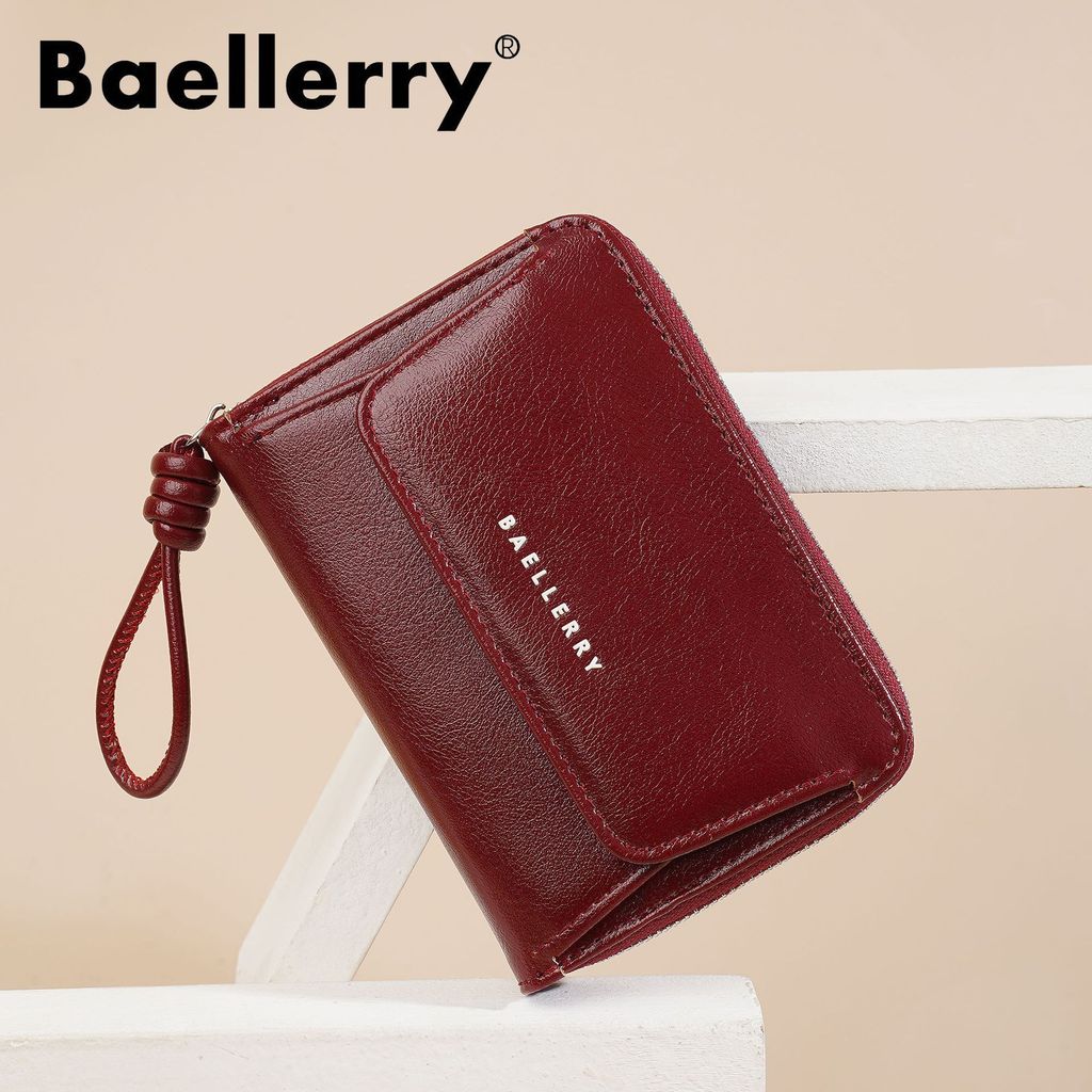 กระเป๋าสตางค์สุภาพสตรียอดนิยม แบบสั้นมีซิป ใช้งานได้หลากหลาย ดีไซน์แฟชั่นจาก XINI