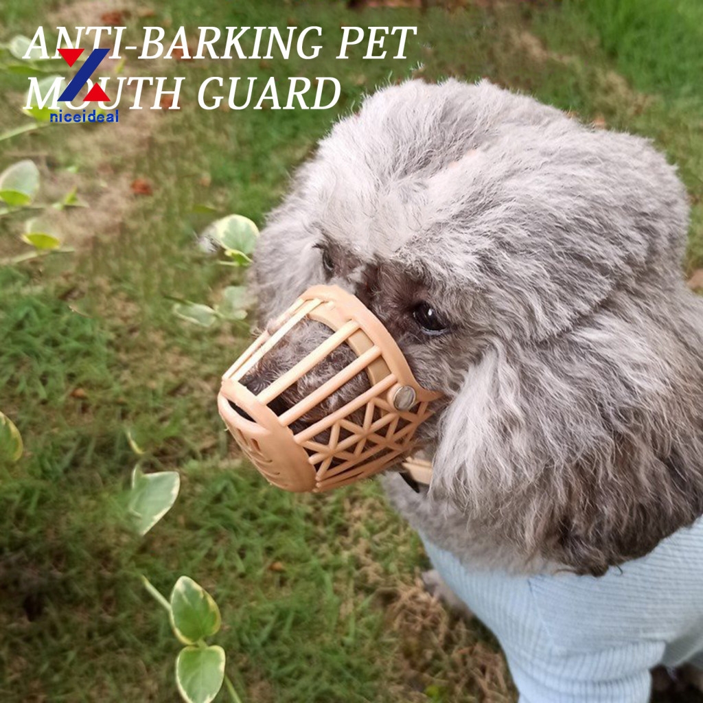 ✲Nd Soft Tpe Dog Muzzle Oral Protection Dog Muzzle ปรับทนทานพลาสติก Dog Muzzle Breathable Anti-barki
