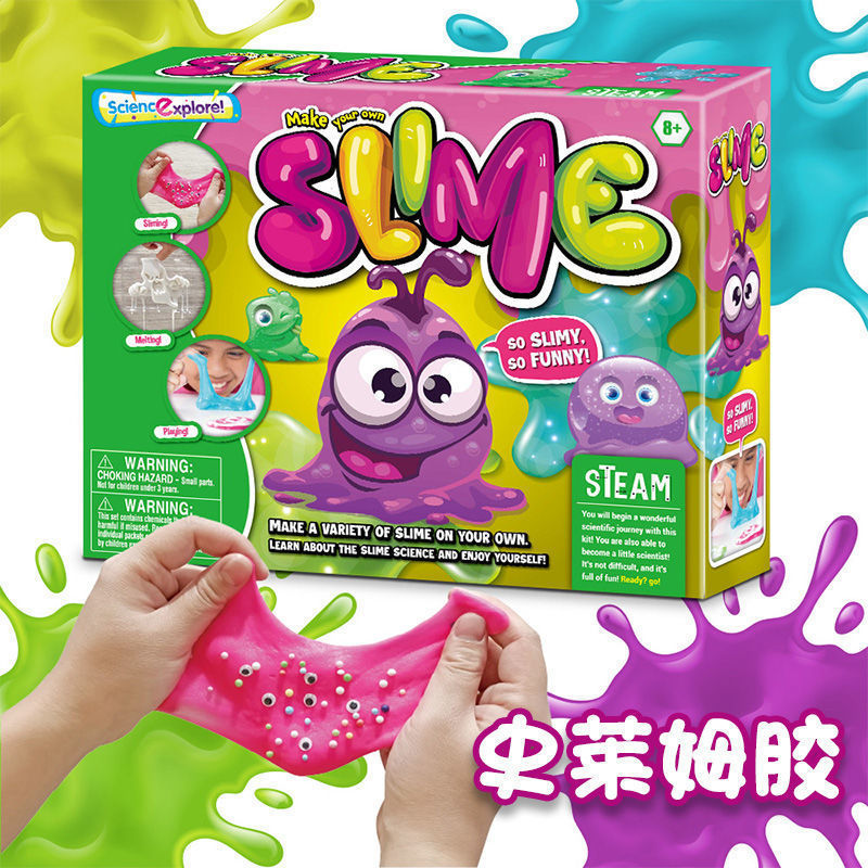 SLIME SLIME การทดลองทางวิทยาศาสตร์นักเรียนการศึกษาของเล่นทําด้วยมือภูเขาไฟ Outbreak เทคโนโลยีวัสดุกา