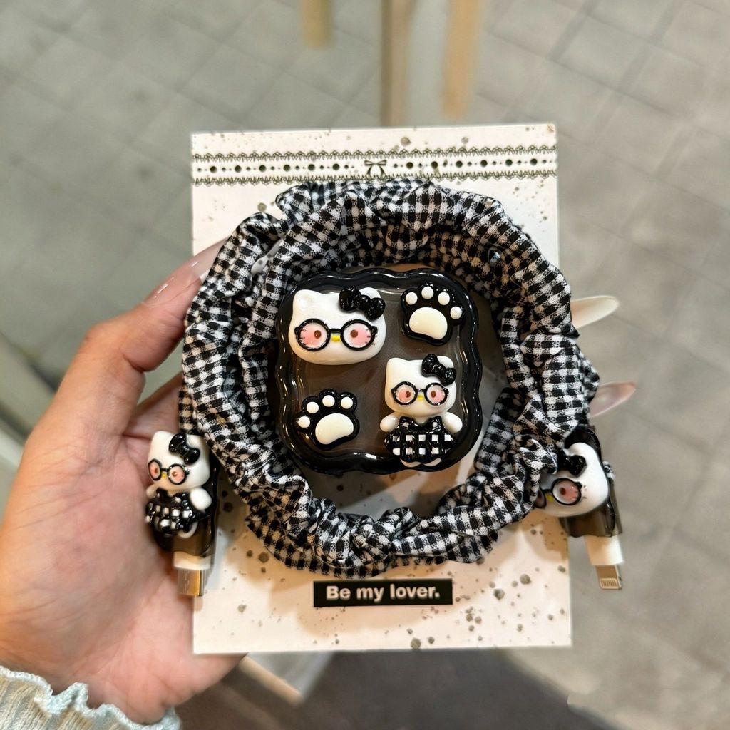 น่ารัก Hello Kitty Soft Silicone Charger เคสป้องกันสําหรับ IPhone 17 Pro Max 40W Fast Charge Protect