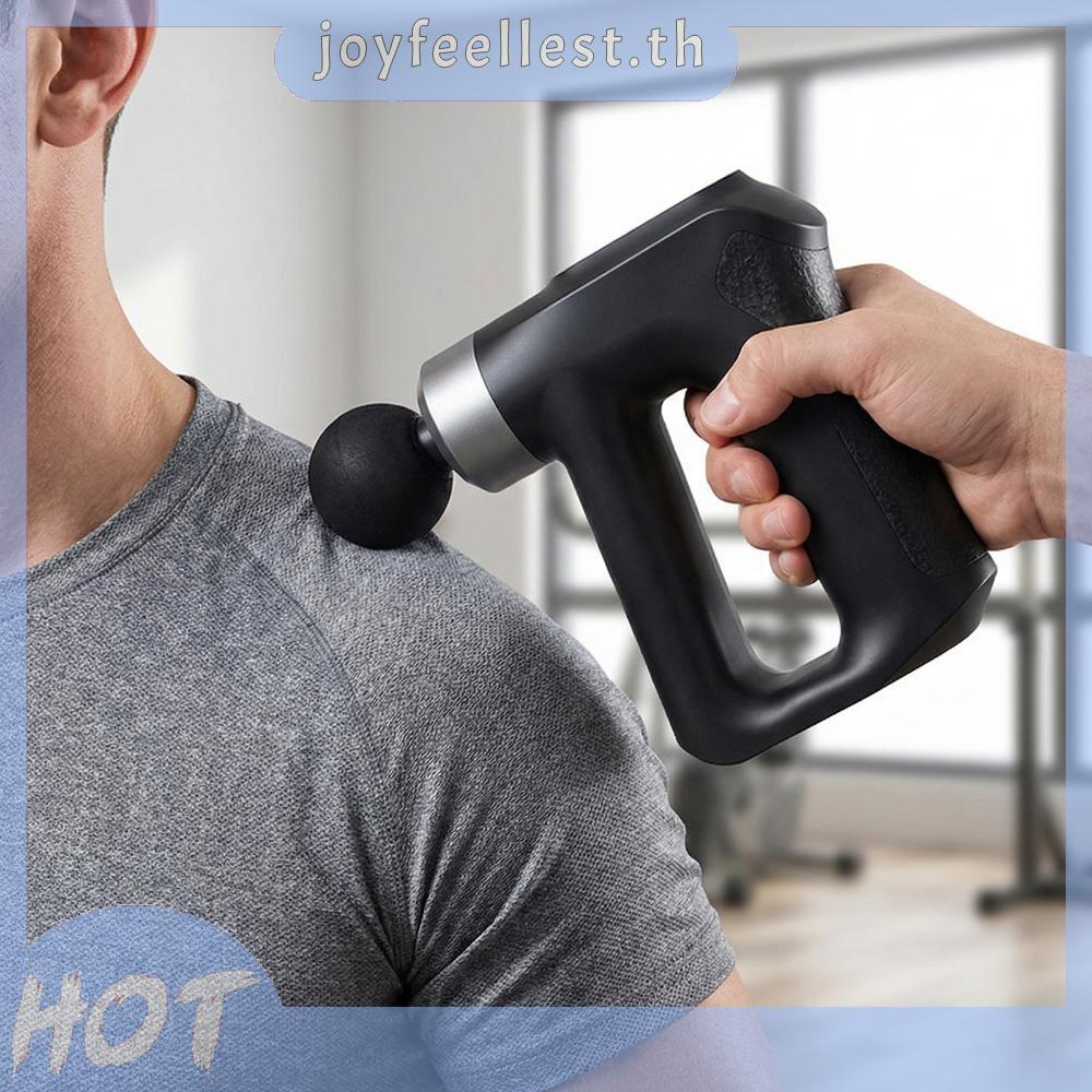 ไฟฟ้านวด fascia พร้อมหัวเปลี่ยนได้ แสดงผล LCD นวดลดความเครียดที่คอ ไหล่ และทั่วร่างกาย