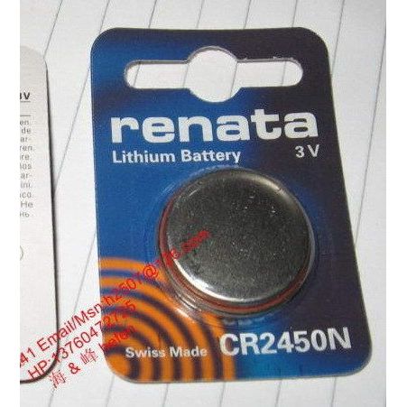 1 Original Swiss RENATA CR2450N พลังงานสูงแบตเตอรี่อุณหภูมิกว้าง 2450 CR2450 จัดส่งฟรี