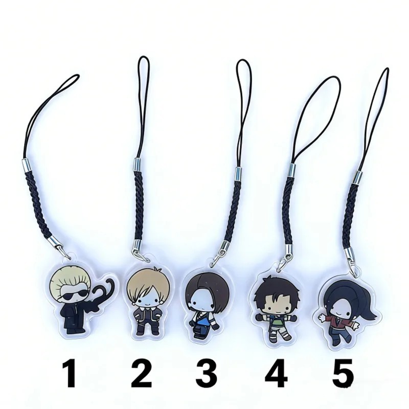 Resident Evil Bioอันตราย Dead by Daylight พวงกุญแจ Leon Ada Jill Chris Chibi Mica สายคล้องโทรศัพท์อะ