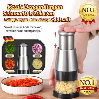 [Tidak Rusak Selama 10 Tahun] Penghancur Bawang Putih Multifungsi Berkecepatan Tinggi/Perajang Sayuran Multifungsi/Perajang Makanan Listrik/Perajang Sayuran/Pengupas Rumah Tangga/Penghancur Bawang Putih Dapur Sederhana/Pisau Manual Jerman