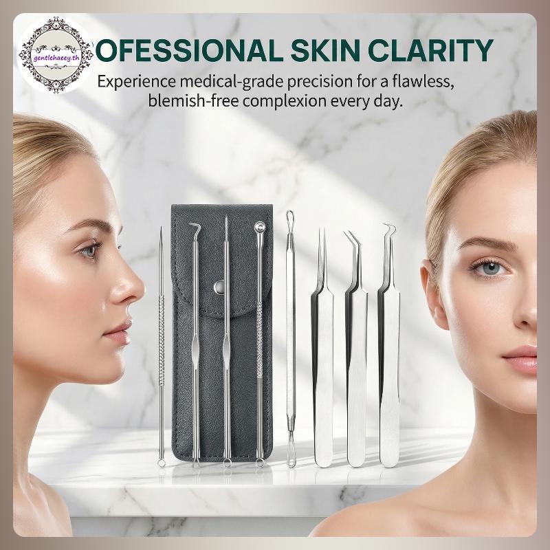 GG Removal Tool Set Professional Pimple Extractor Kit head Remover สําหรับทําความสะอาดผิวหน้าอย่างล้