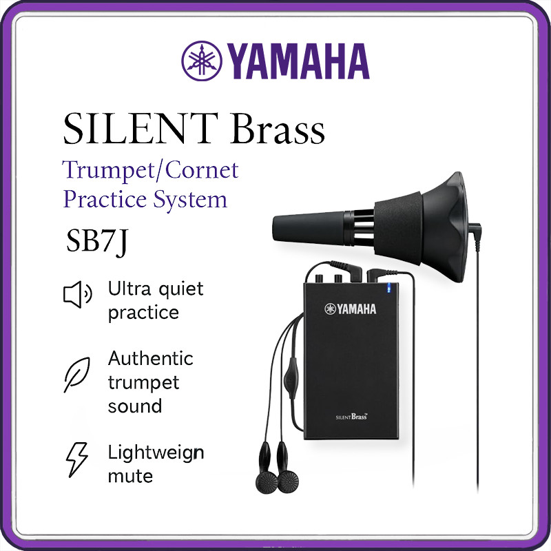 Yamaha SILENT Brass SB7J Trumpet/Cornet Practice Mute System – Ultra-Quiet, Authentic Tone, Lightwei