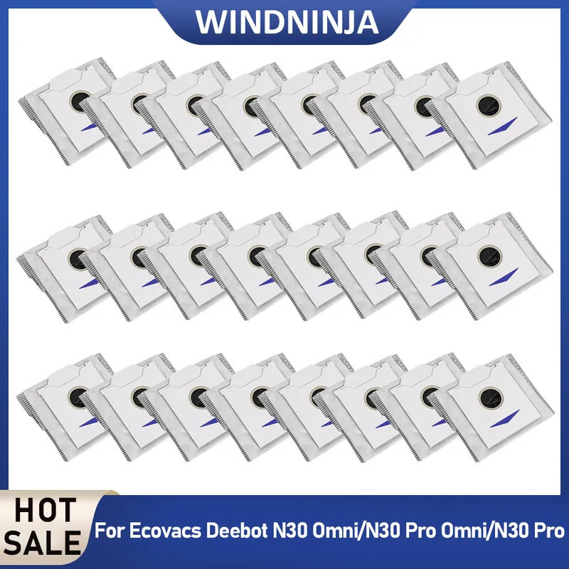 ถุงเก็บฝุ่นสําหรับ Ecovacs DEEBOT N30 Omni N30Pro N30 Pro Omni เครื่องดูดฝุ่นหุ่นยนต์กระเป๋าอุปกรณ์เ