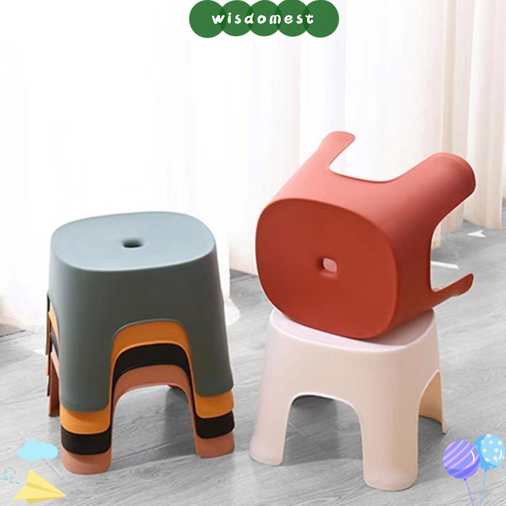 สตูลอาบน้ําในห้องน้ํา วิสเปอร์ พลาสติกหนา ที่วางเท้าทนทาน ซ้อนกันลื่น สีสัน เปลี่ยนรองเท้า อุจจาระ