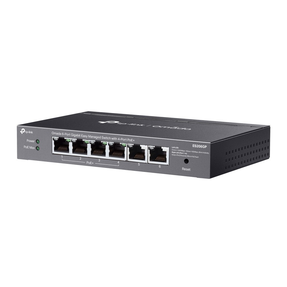 TP-LINK ES206GP Omada 6-Port PoE+ Gigabit Easy Managed Switch รับประกันศูนย์ไทย