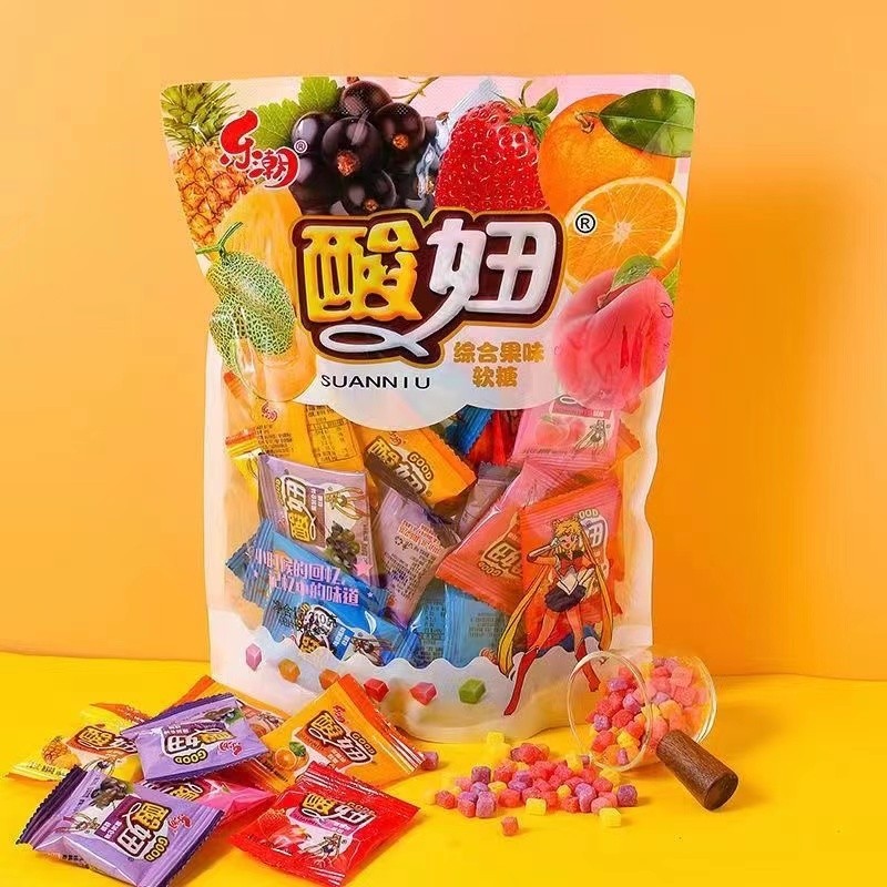 Sour Girl Gummy แพ็คเกจเล็กหลัง 8090 วัยเด็ก Nostalgic Gummy Candy Influencer ลูกอมในวัยเด็ก ของว่าง