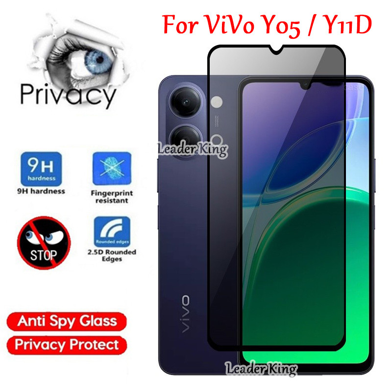 ฟิล์มกระจก ฟิล์มกันมอง สำหรับ ViVo Y05 / Y11D / Y31D / V70 5G / V70Fe / V70Elite แบบเต็มจอ 034