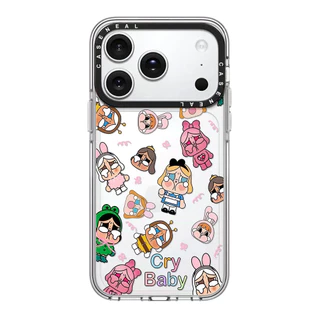 Drop proof โปร่งใส CASENEAL เคสโทรศัพท์ใสสําหรับ iPhone 17ProMax 17pro 17 16promax 16 15promax 14promax 13promax น่ารัก CRYBABY เคสแข็งอะคริลิค iPhone 13 กรณีคุณภาพสูง