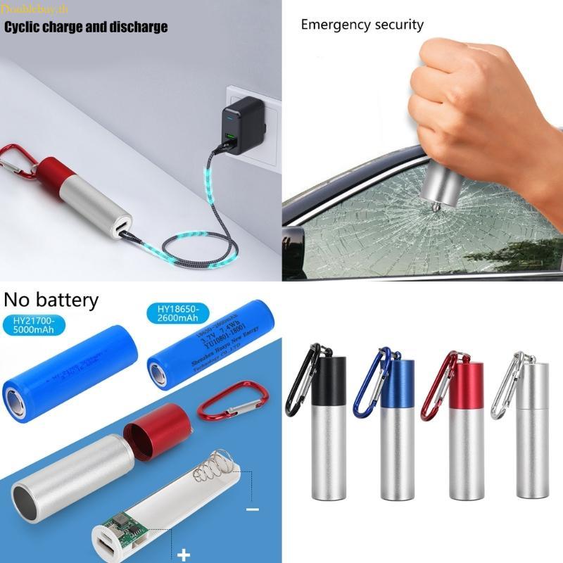 Doublebuy Charging Case Power Case แท่นชาร์จพร้อม Window Breaker Function 21700 Holder สําหรับโทรศัพ