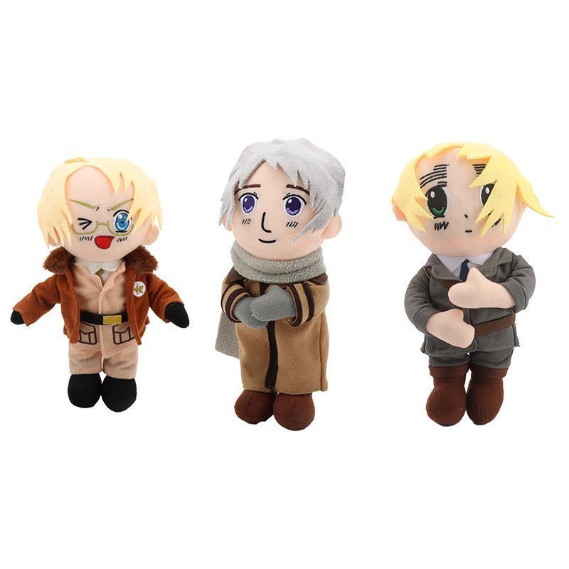 【พร้อมส่ง】hetalia ตุ๊กตา figure cosplay doll merch Arthur Kirkland Alfred F Jones Wang Yao ของขวัญ