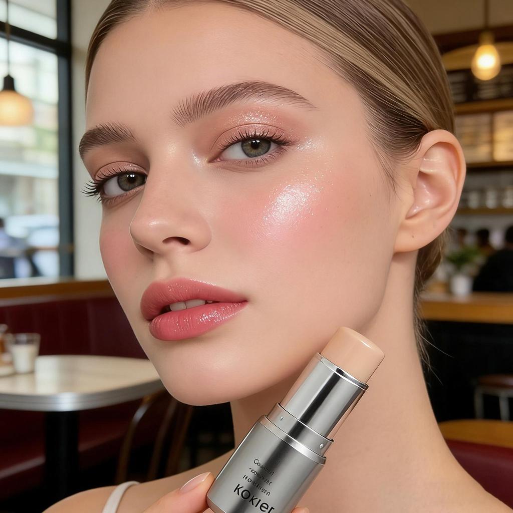 Contour Highlighter Stick 6g Long Lasting Brightening Face คอนซีลเลอร์ Contour Stick สําหรับเดินทางท