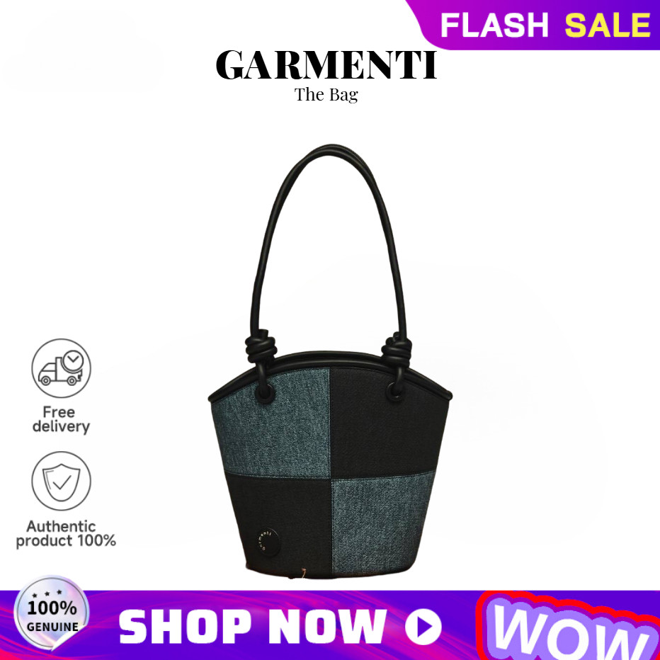 【สินค้าพร้อมส่ง】ของแท้ 100 % ของแท้ Garmenti official กระเป๋าถือ Daily Tote Bag Denim