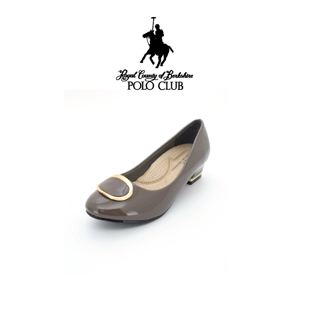 รองเท้าส้นสูงสำหรับผู้หญิงแบบ COURT SHOE จาก YD2 RCB POLO CLUB - สีเทาและดำ
