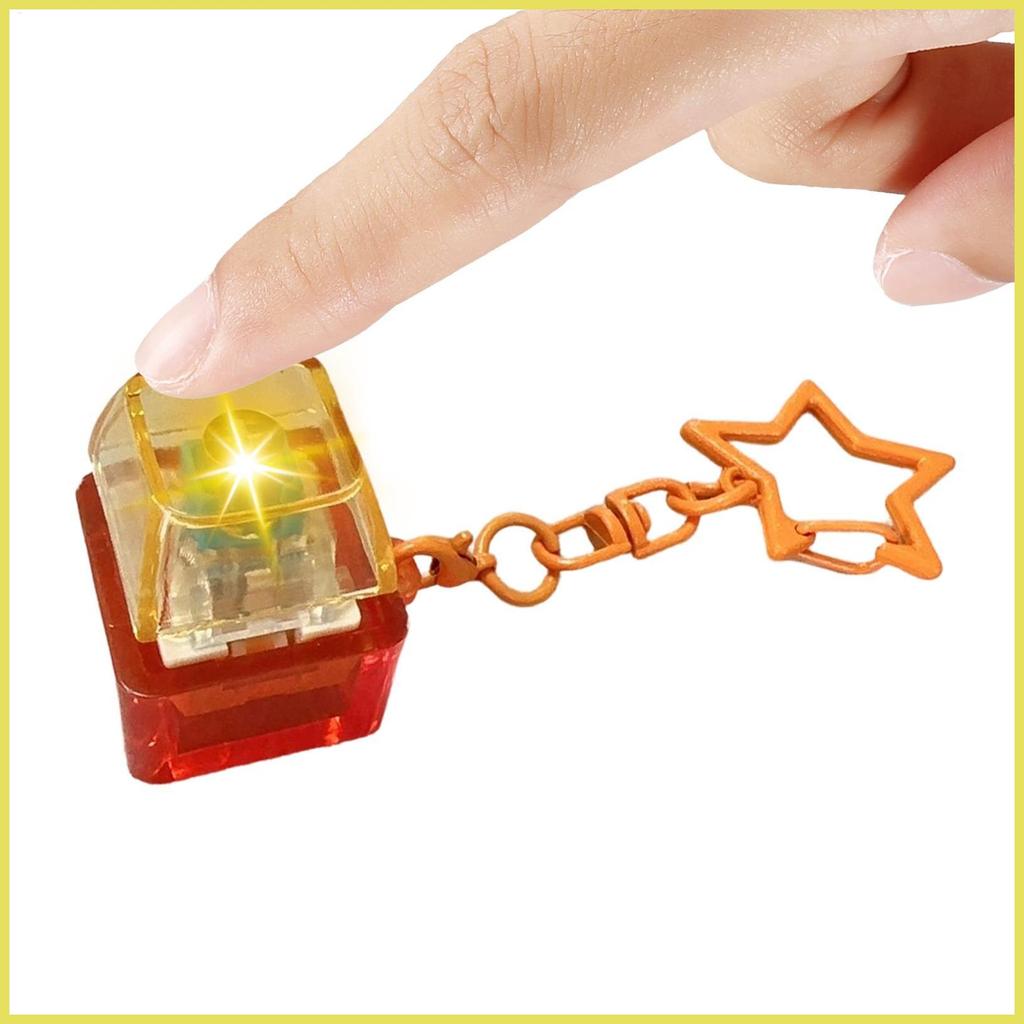 คีย์บอร์ด Fidget Clicker Light-up Star-Design Sensory ปุ่ม Key Ring Key Fidget สําหรับห้องเรียนโรงเร
