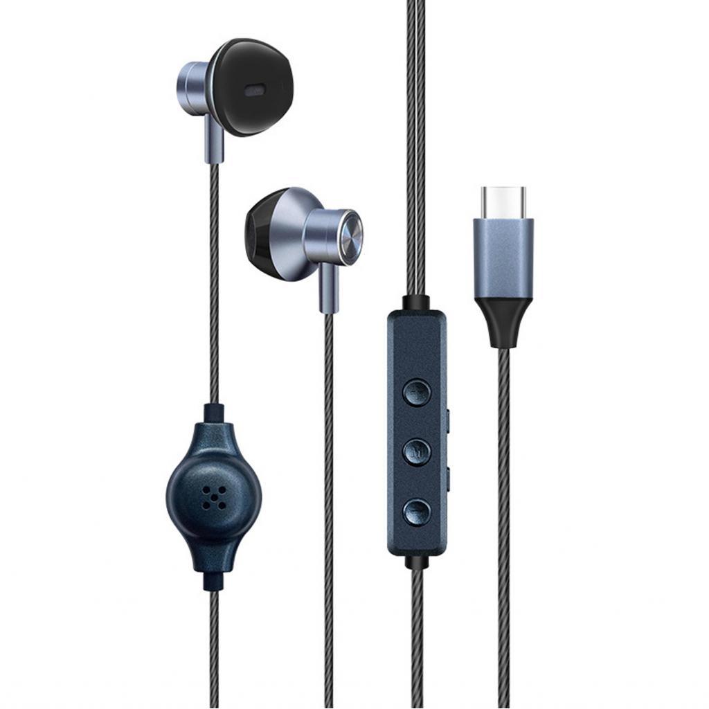 First_Mall-ph summina หูฟังแบบมีสาย ไมโครโฟนพร้อมการ์ดเสียง แม่เหล็กในหู โหมด OTG ลดเสียงรบกวน