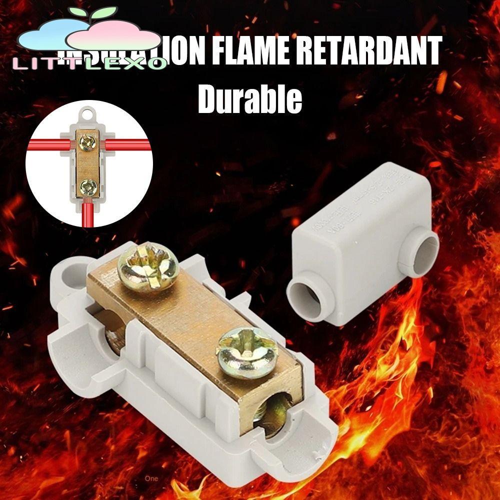 LITTLEX เทอร์มินัลสาขากําลังสูง T06 306 ขั้วต่อสายไฟแยกล็อค Quick Crimp Terminal Block Quick Wire Connector Terminal