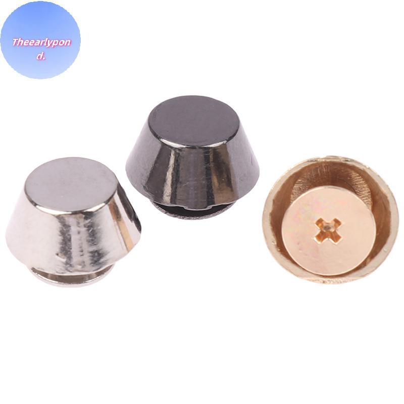 EARLYPTOND ชุด 10 โลหะหมุดกระเป๋าขาสําหรับ DIY หนัง ป้องกันขาเข็มขัดและด้านล่างกระเป๋า อุปกรณ์เสริม