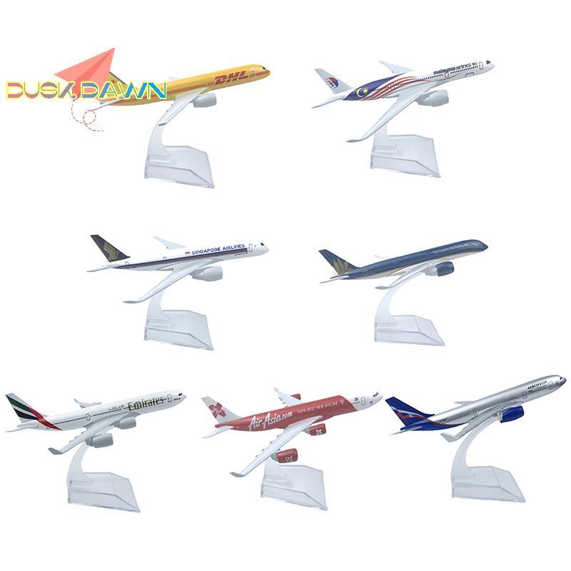 <Dusk Dawn> 16ซม.Die-Castโลหะเครื่องบินAir Airbus 320 350 340 1/400 Scaleเครื่องบินเครื่องบินรุ่นของเล่น