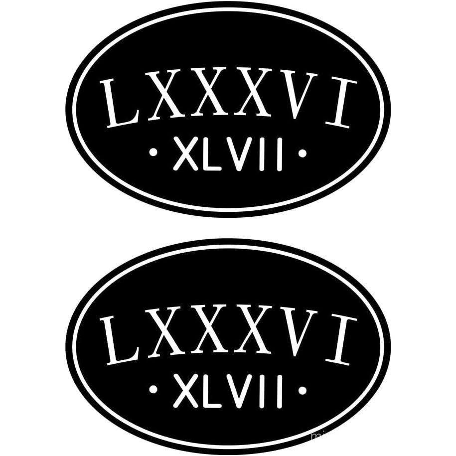 3 ชิ้นต้านทาน 8647 รูปลอกตัวเลขโรมัน LXXXVI XLVII 8647 Anti Protest Subtle สติกเกอร์แล็ปท็อปกันชนรูป