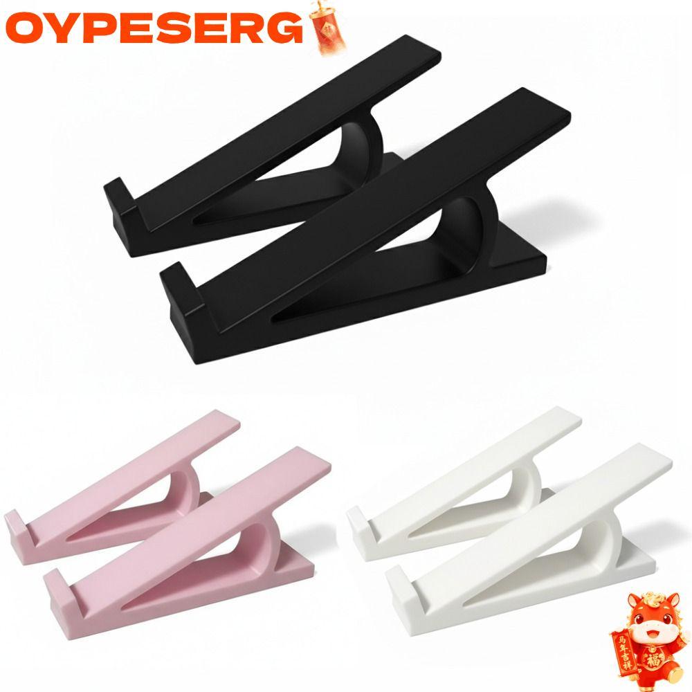 OYPESERG ขาตั้งยกระดับคีย์บอร์ด 1 คู่, อุปกรณ์เสริมพลาสติก ไรเซอร์แป้นพิมพ์คอมพิวเตอร์, มุมคีย์บอร์ดยกที่วางจอภาพแบบพกพา