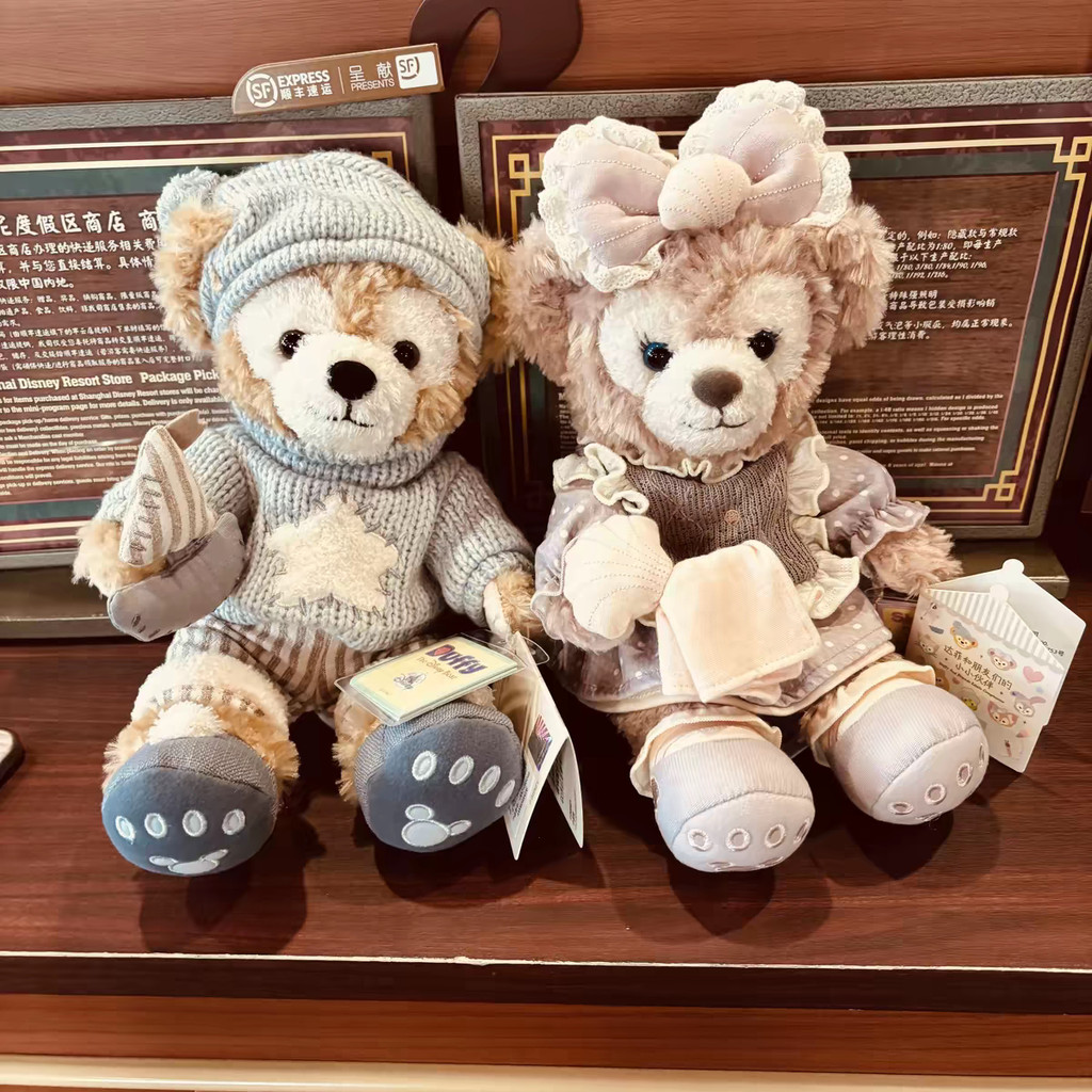 Disney Disney Disney 2025 Partner Duffy Shirley Rose ตุ๊กตาตุ๊กตากดเตียงตุ๊กตาของเล่นตุ๊กตาของขวัญ P