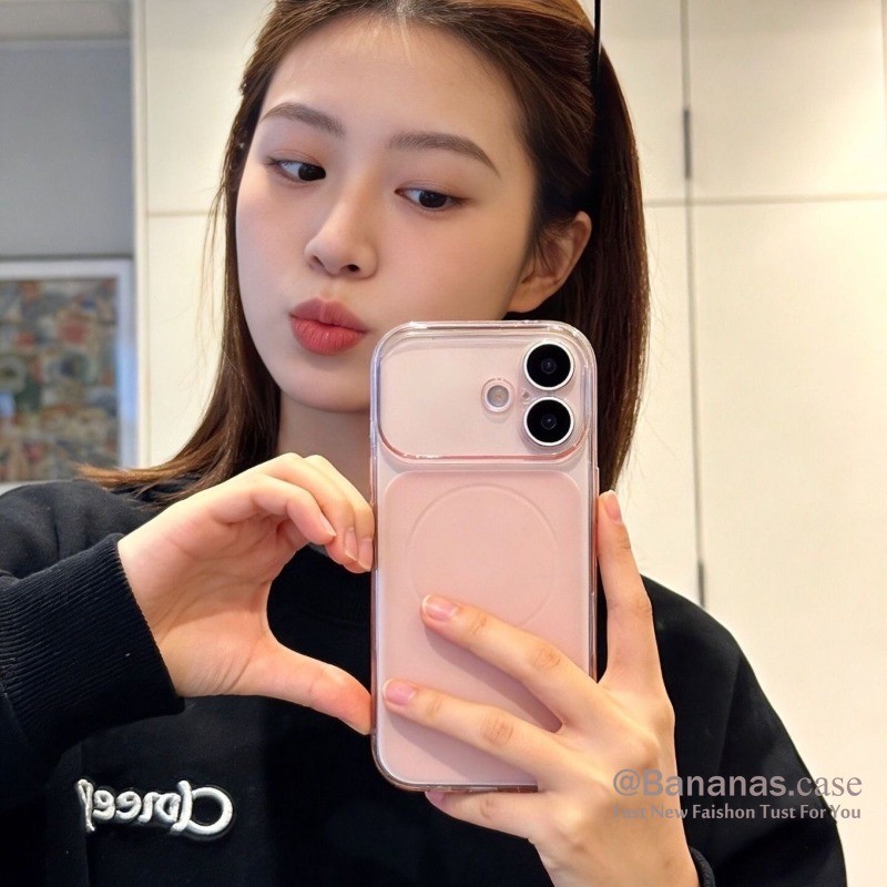 น่ารักเรียบง่ายสีชมพูเคสโทรศัพท์เคลือบสําหรับiPhone 17 16 15 14 13 12 11 Pro Max ราคา ถูกที่สุด ดีลบีเคเค แกลเลอรีภาพที่ 4