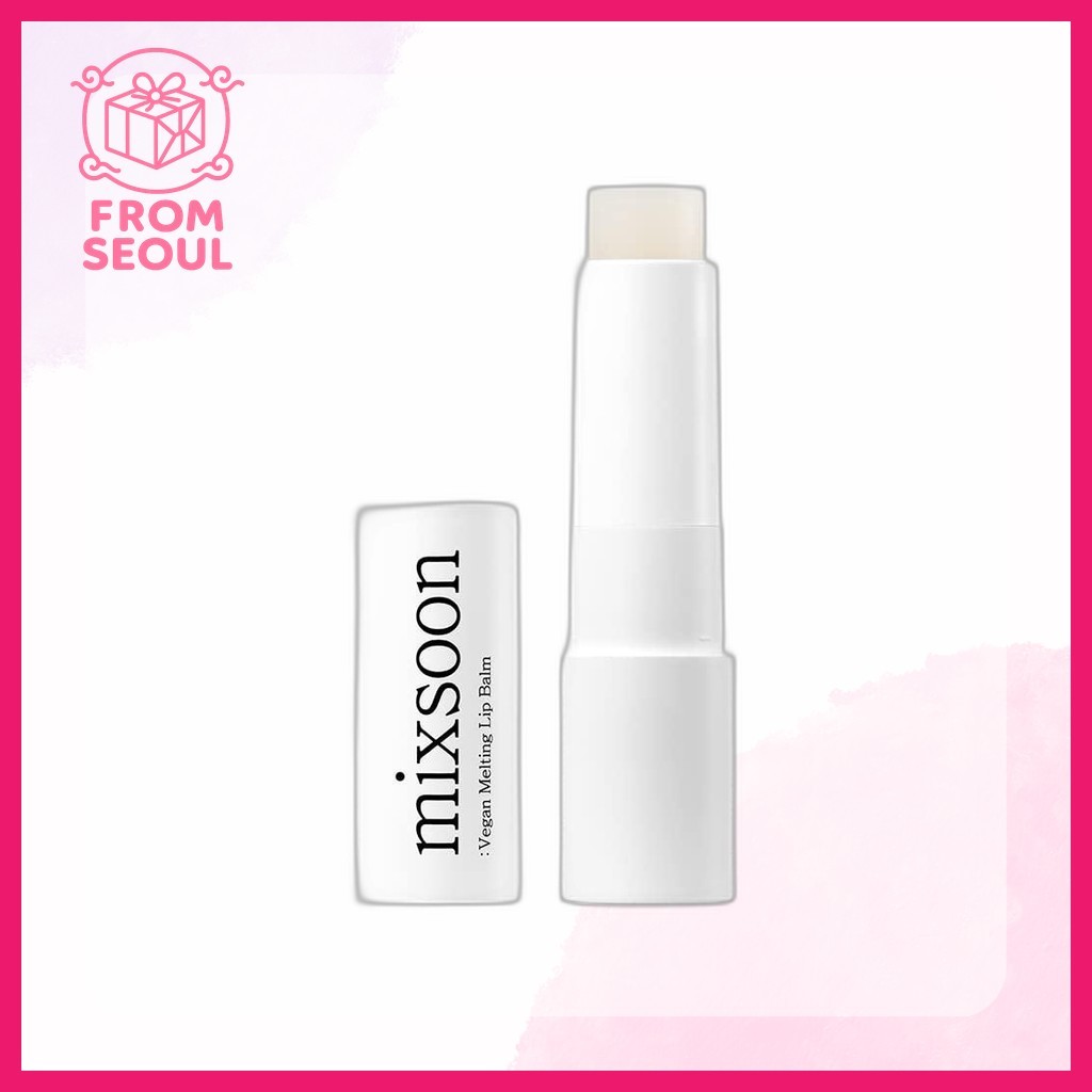 [Mixsoon] Vegan Melting Lip Balm (Clear) 4.1g / ลิปบาล์มเกาหลี / สูตรมังสวิรัติ / ของแท้ 100% จากโซล